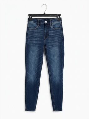 American Eagle Women’s Size 00 Short High-Rise Dark Blue Women’s Skinny Jeans